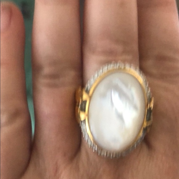 Mother of Pearl Statement Ring